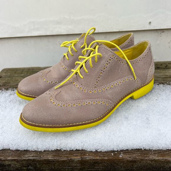 Cole Haan Lunargrand Alisa Wing Tip Oxford Shoes 8 1/2 B - Picture 3 of 7